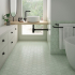 Carrelage en céramique sol et mur | 10.1x11.6 cm | Kromatika Mint Hexagon