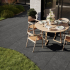 Carrelage extérieur en céramique | 59.2x59.2 cm | Carrière Anthracite