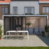 Carrelage extérieur en céramique | 80x80 cm | Tilestone Arc Smoke