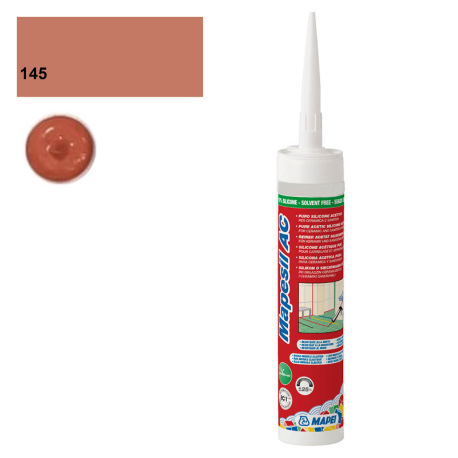Kit silicone | 5x5 cm | Mapei Mapesil AC 145 Terra di Siena