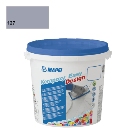 Joint époxy | 20x20 cm | Mapei Kerapoxy Easy Design 127 Arctic Grey