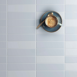 Carreaux muraux en céramique | 5x20 cm | Mundano Rain Matt