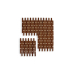 Mosaïque sur filet | 30x30 cm | Capsule Caramel
