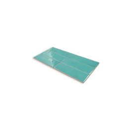 Carreaux muraux en céramique | 5x15 cm | Fango Aquamarine Gloss