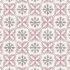 Carrelage en céramique sol et mur | 45x45 cm | Victorian Dusty Pink