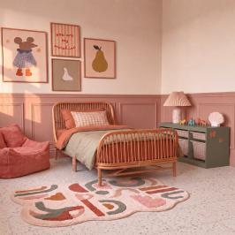 Vinyle/PVC à clipser | 45.7x91.4 cm | VYGO Tiles Terrazzo Blush