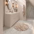 Vinyle/PVC à clipser | 61x122 cm | VYGO Tiles Travertin Cross Cut Greige