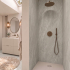 Panneau Mural PVC | 120x280 cm | VYGO Wall Travertin Cross Cut Greige XL