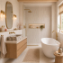 Panneau Mural PVC | 90x260 cm | Dumawall Flow Oyster XL