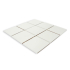 Mosaïque sur filet | 29x29 cm | Mono Off White