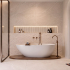Carreaux muraux en céramique | 60x120 cm | Nomad Off White Rock