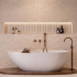 Carreaux muraux en céramique | 7x24.4 cm | Nomad Off White Oval