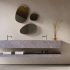 Plaque murale en céramique XXL | 120x270 cm | Nomad Off White