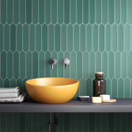 Carreaux muraux en céramique | 5x25 cm | Lanse Viridian