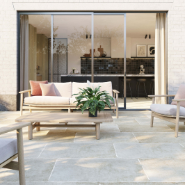 Carrelage extérieur en céramique | 60x90 cm | French Stone Beige