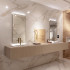 Carrelage poli en céramique | 60x120 cm | Marmi Oro Bianco