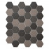 Mosaïque | 28.1x32.5 cm | Mosaic Dark Mix Hexagon