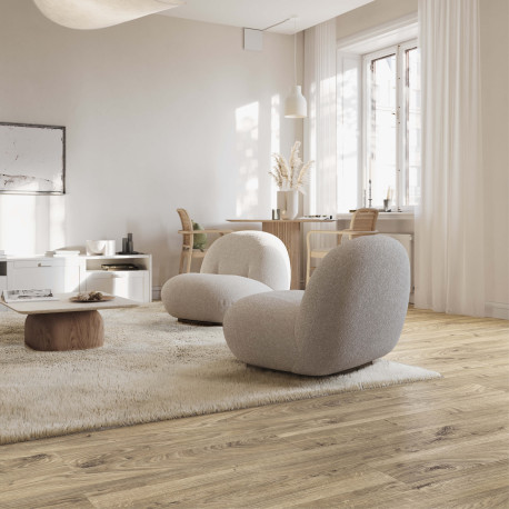 Parquet stratifié à clipser | 18.8x184.5 cm | Lammut Oak Beige