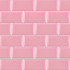 Carreaux muraux en céramique | 10x20 cm | Biseauté Pink