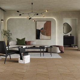 Carrelage imitation parquet | 60x120 cm | Madeira Oak Chevron