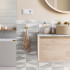 Carreaux muraux en céramique | 20x60 cm | Iravati Grey Cube