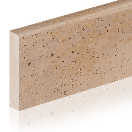 Plinthes en pierre naturelle | 8x60 cm | Flanders Travertin Light