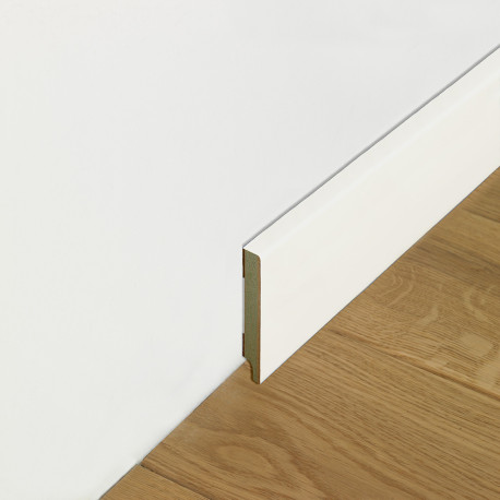 Plinthes en MDF | 7x244 cm | Plinthe lacquée Blanche