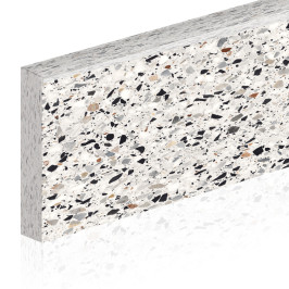 Plinthes en céramique | 7x60 cm | Terrazzo Rain
