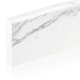 Plinthes en céramique | 7x120 cm | Calacatta White Poli