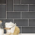 Carreaux muraux en céramique | 10x20 cm | Stockholm Black